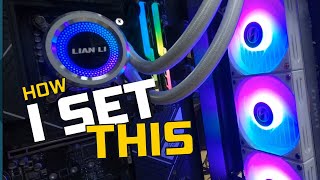 LianLI Galahad AIO 360 RGB Liquid Cooler Setup Guide  Insource IT [upl. by Hellman]