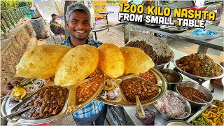 40 Rs SWADISHT Indian Street Food 😍 Dharamraj Chole Bhature Dev Rajma Chawal Chur Chur Naan ❤️ [upl. by Ruzich]