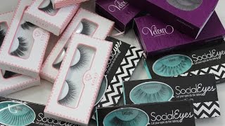 HAUL  Koko Lashes SocialEyes and Velour [upl. by Lilaj]