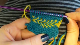 Knitting a Latvian Braid Flat [upl. by Yeung]