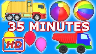 Binkie TV Compilation  Garbage Truck  Balls  Monster Truck  Balloons  Baby Videos  For Kids [upl. by Blanca984]