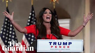 Kimberly Guilfoyle shouts much of her Republican national convention speech [upl. by Gonzalez]