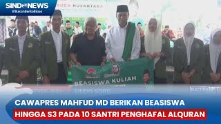 Cawapres Mahfud MD Berikan Beasiswa Hingga S3 Pada 10 Santri Penghafal Alquran [upl. by Tsuda530]