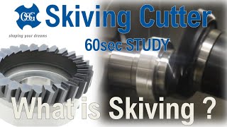 Skiving cutter for power skiving  60sec STUDY [upl. by Sivlek]