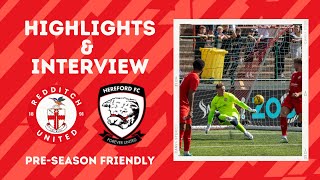 Highlights amp Interview  Redditch United vs Hereford [upl. by Vernor]