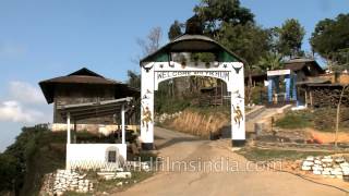 Traditional Naga gate at Yikhum Village Wokha District [upl. by Attekal]