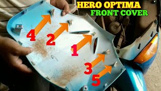 HERO OPTIMA FRONT COVER OPEN AND FITTING [upl. by Belita82]