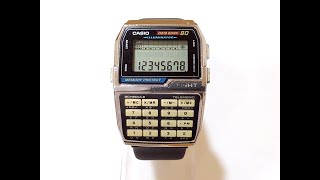 CASIO DATA BANK 80 DBC810 Digital Watch Module 1476 [upl. by Htiduj]