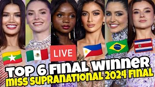 LIVE Miss Supranational 2024 Final TOP 6 Winner Congratulations Candidates Philippines🇵🇭 [upl. by Aloisius]