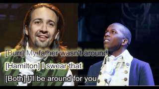 Dear Theodosia Karaoke with Lyrics from Hamilton [upl. by Stimson]