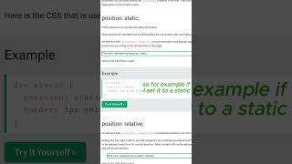 CSS Coding 101 14 CSS layout and Position explained css html code coding [upl. by Haroldson]