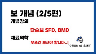 재료역학 개념 302 SFD BMD 단순보  제발 그래프 외우지 마세요 [upl. by Nessi]