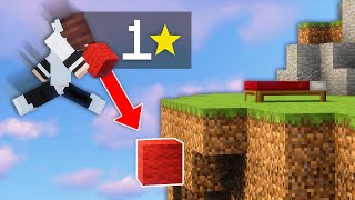 I Clutched Minecraft Bedwars on a 1 Star Account [upl. by Oynotna]