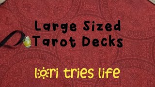 LARGE SIZE TAROT DECKS [upl. by Yenrab]