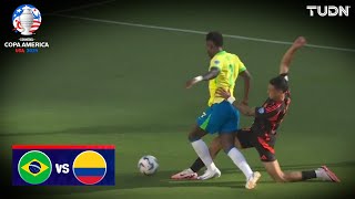 ¡POLÉMICA No marcan penal sobre Vinicius  Brasil 10 Colombia  Copa América 2024  J3  TUDN [upl. by Mikey380]