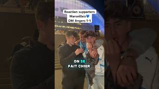 Reactions des supporters Marseillais 😭 OM vs Angers 11 ⚽️ interview om ligue1 marseille fyp [upl. by Buyse758]