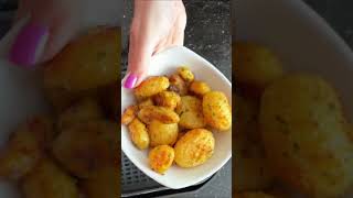 Air Fryer Canned Potatoes shorts [upl. by Nsaj]