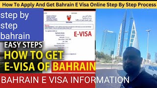 How to apply Bahrain E visa in Easy step online  Bahrain E VISA Complete process tips [upl. by Alessig]