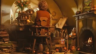 Bilbos Study Room🍂Cozy Autumn  Calm and cozy rainy day 🍂Asmr Ambience   Autumn Cozy Ambience 🍂 [upl. by Enitsud869]