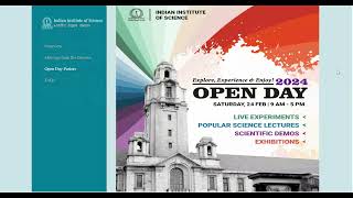 IISC Open Day 2024 complete information  How to visit IISC free On open Day  iisc diaries [upl. by Beverlie29]