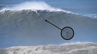 Biggest Waves Of The Season  Nazare Portugal [upl. by Anerak]