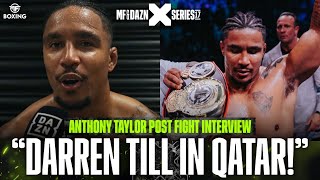 Darren Till youre NEXT  Anthony Taylor post fight interview  Misfits Boxing [upl. by Malina]