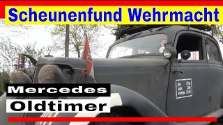 Unglaublicher Scheunenfund Seltene Mercedes Oldtimer der Wehrmacht entdeckt [upl. by Sardse]