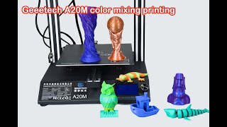 Geeetech A20M Color Mixing Printing Test [upl. by Barbi196]