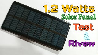 12Watt Polycrystalline Silicon Solar Panel 55V 245mA Full Test amp Rivew [upl. by Lah]