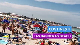 🇷🇴 BEACH Party Plaja LAS BANDERAS BEACH Costinesti Beach Walk 4K  Constanta  Romania [upl. by Anivlek]