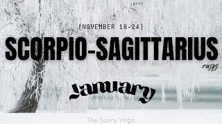 SCORPIO SAGITTARIUS CUSP ✨ Lifes Too Short ✨ January 2024 Tarot Reading [upl. by Ynnos226]