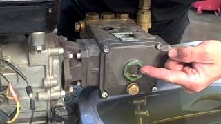 Pressure Washer Water Pump Oil Change [upl. by Celestyna]