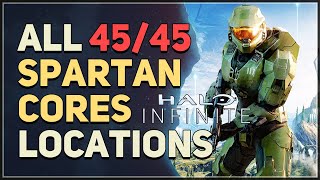 All 45 Spartan Cores Locations Halo Infinite [upl. by Aehsila]