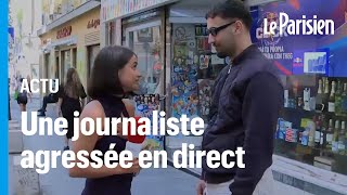 Un homme interpellé après avoir mis une main aux fesses à une journaliste en plein direct [upl. by Earvin]