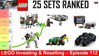 LEGO Tier List  Retiring 2024  25 sets  LEGO Investing amp Reselling Guide [upl. by Tollmann367]