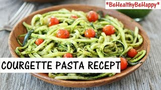 COURGETTE SPAGHETTI RECEPT IN 5 MINUTEN🥗 [upl. by Longmire]