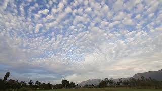 Altocumulus clouds formation [upl. by Aihsenrad]