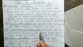 TYPES OF METAMORPHISM ENGLISH [upl. by Danielson]