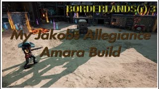 Borderlands 3  My Jakobs Allegiance Amara Build and Gallery  PS4 [upl. by Vipul]