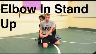 Elbow In Seal Off Stand Up Escape Basic Bottom Wrestling Moves and Technique For Beginners [upl. by Assilat]