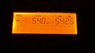 Kossuth Radio 540 Medium Wave AM Strong Signal Received In Romford [upl. by Dressler395]