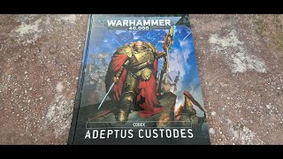 Warhammer 10th edition Adeptus Custodes codex review [upl. by Aihsatsan]