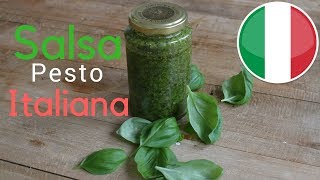 Receta de la autentica Salsa de Pesto Italiana [upl. by Mou713]