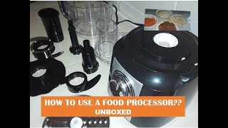 HOW TO USE A FOOD PROCESSOR UNBOXED Tieasy 10 Cup Kitchen Food Processor [upl. by Lucilia]