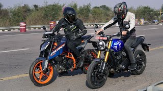 Triumph Speed 400 VS KTM Duke 390  The Real Pocket Rocket [upl. by Ecnerual464]