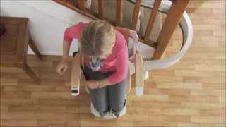 Acorn 180 Curved Stairlift Demonstration [upl. by Gardiner]