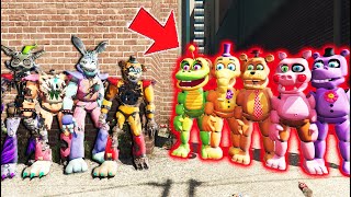 RUIN ANIMATRONICS vs MEDIOCRE MELODIES ANIMATRONICS GTA 5 FNAF Mods [upl. by Suoiradal]