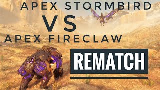 Rematch Apex Fireclaw vs Apex Stormbird Horizon Forbidden West [upl. by Trebla529]