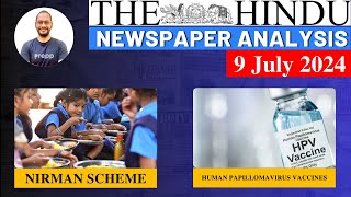 The Hindu Newspaper Today Analysis  9 July 2024  UPSC CSE 2024  Daily Prelims booster thehindu [upl. by Sulamith]