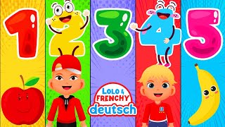 Zählen Mit Zahlen  Zahlenlied für Kinder 123 ♫ LoloampFrenchy Kinderlieder [upl. by Sucerdor]